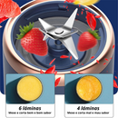 Liquidificador Portátil de 6 Lâminas-BlendJet